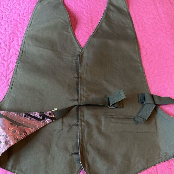 Mens Bracci beautiful black & purple vest adjustable at neck and back - Picture 4 of 6